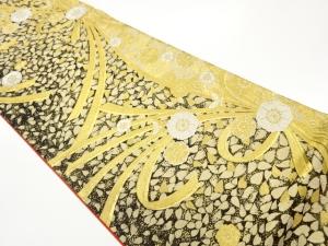 束ね熨斗に蝶・花々模様織出し袋帯